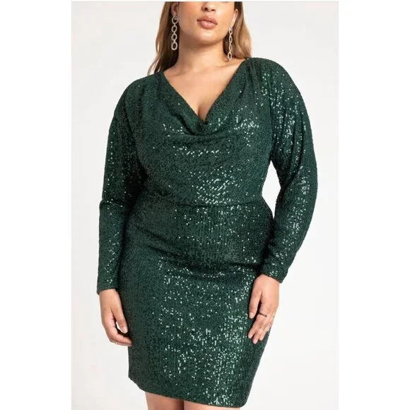 Eloquii | Dresses | Green Sequin Cowl Neck Dress Size 4 New Holiday Cocktail Party Christmas Event | Poshmark Eloquii | Dresses | Green Sequin Cowl Neck Dress Size 4 New Holiday Cocktail Party Christmas Event | Poshmark